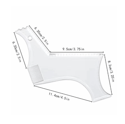 Beard Shapes Styling Template (Double Sided) JWJ-Shop