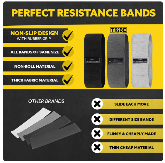 Resistance Hip & Booty Bands JWJ-Shop