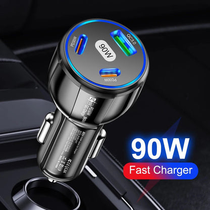 3-Port Fast Car Charger (All Phones) JWJ-Shop