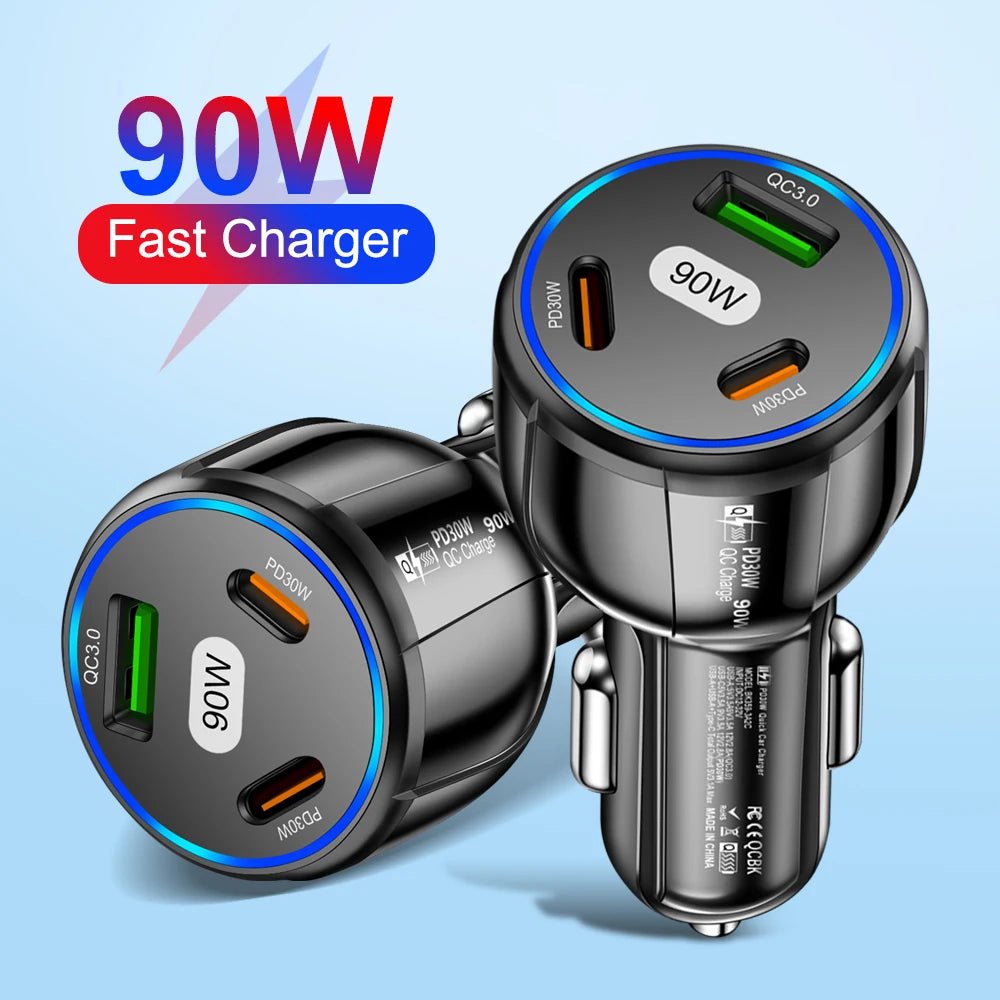 3-Port Fast Car Charger (All Phones) JWJ-Shop