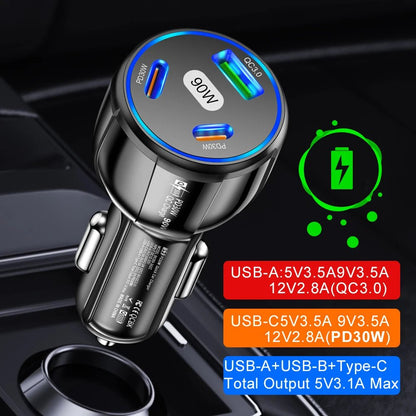 3-Port Fast Car Charger (All Phones) JWJ-Shop