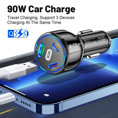 3-Port Fast Car Charger (All Phones) JWJ-Shop