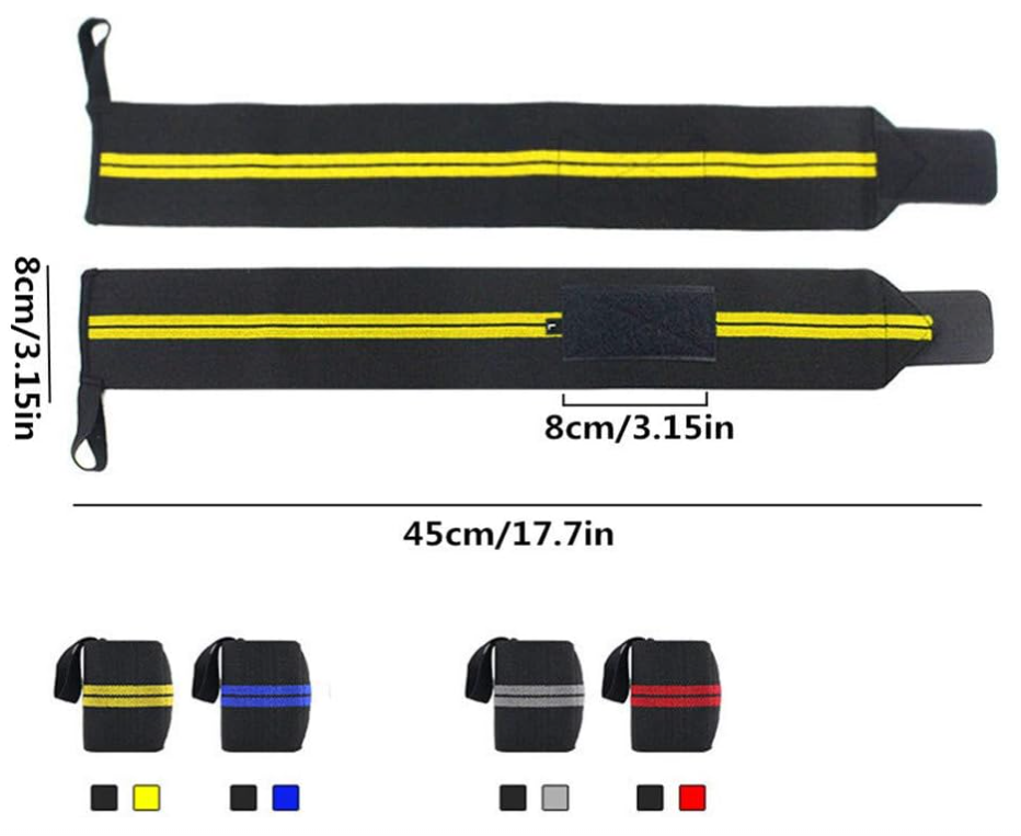 Wrist Straps/Wraps, Dimensions